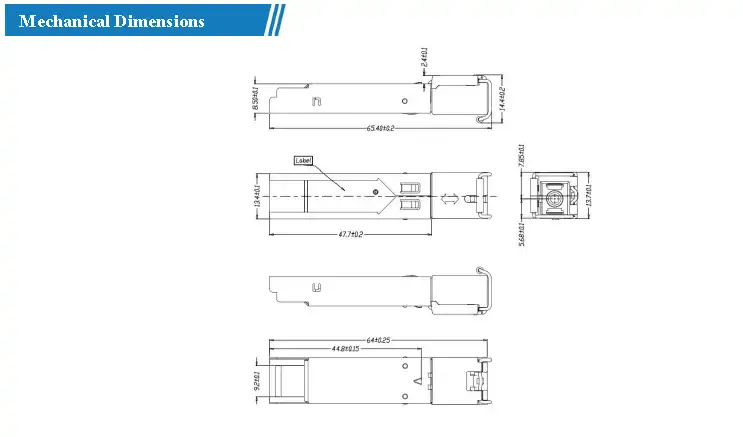SPT-PB2733/3327TG-S20 SFP+ BIDI Optical Transceiver