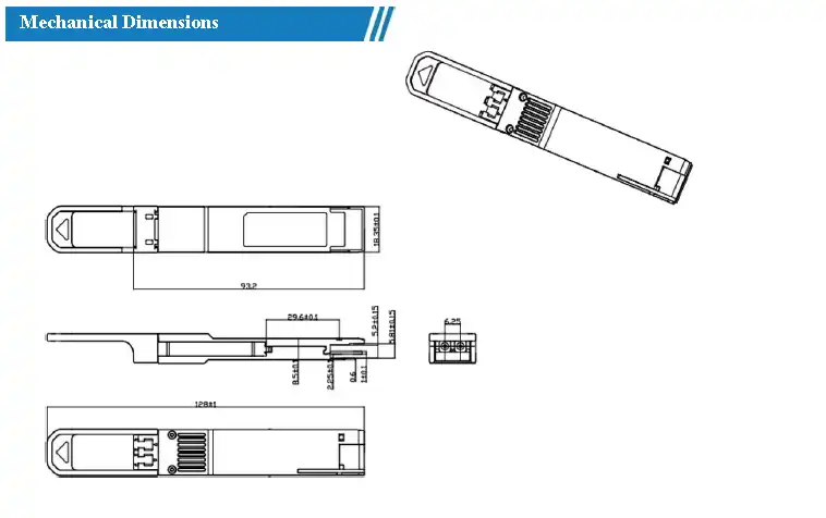 SPT-QD04G-LR8 QSFP-DD 400G-LR8 Optical Transceiver