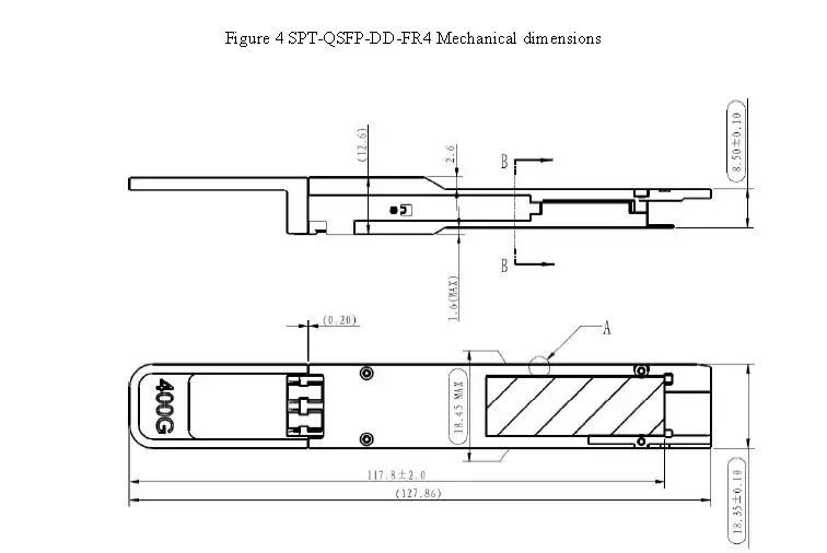SPT-QD04G-FR4 QSFP-DD 400G-FR4 Optical Transceiver