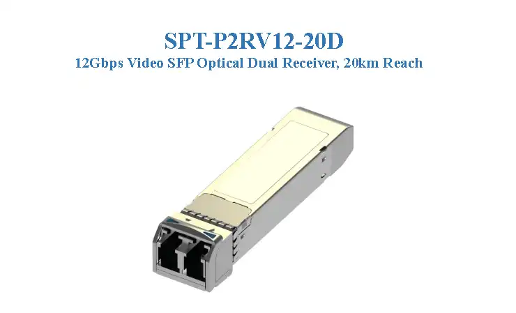 SPT-P2RV12-20D SFP Dual Receiver 12G Video Optical Module