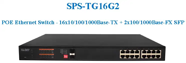 SPS-TG16G2 PoE Ethernet Switch