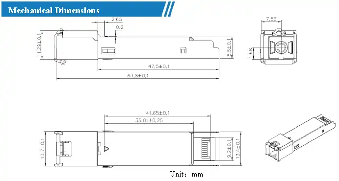 SPT-GT4321-SB2BD GPON OLT SFP Optical Transceiver