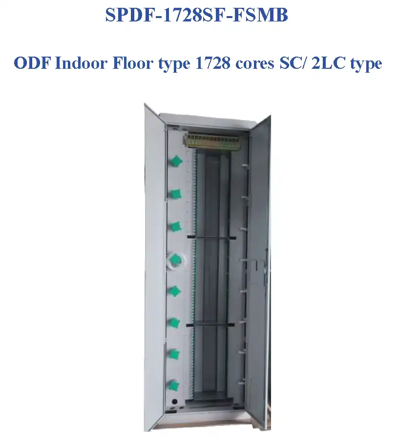 SPDF-1728SF-FSMB ODF Indoor Floor Type 1728 Cores SC/2LC Fiber Distribution Frame